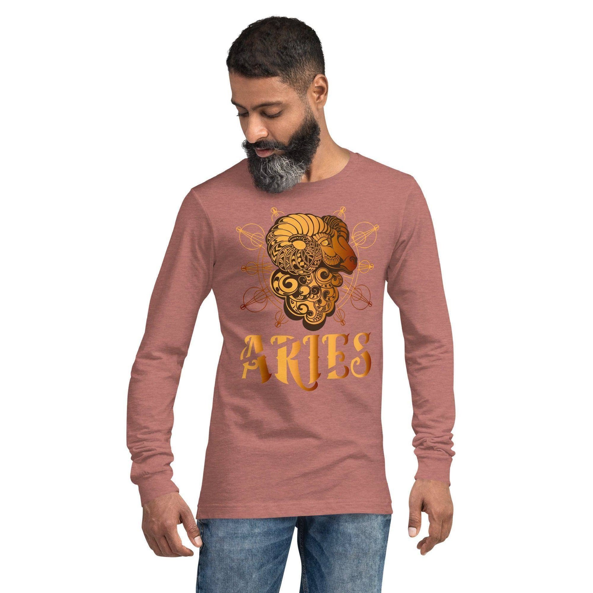 sternzeichen-widder-langarmshirt-langarmshirt-jlr-design-36216 - JLR Design