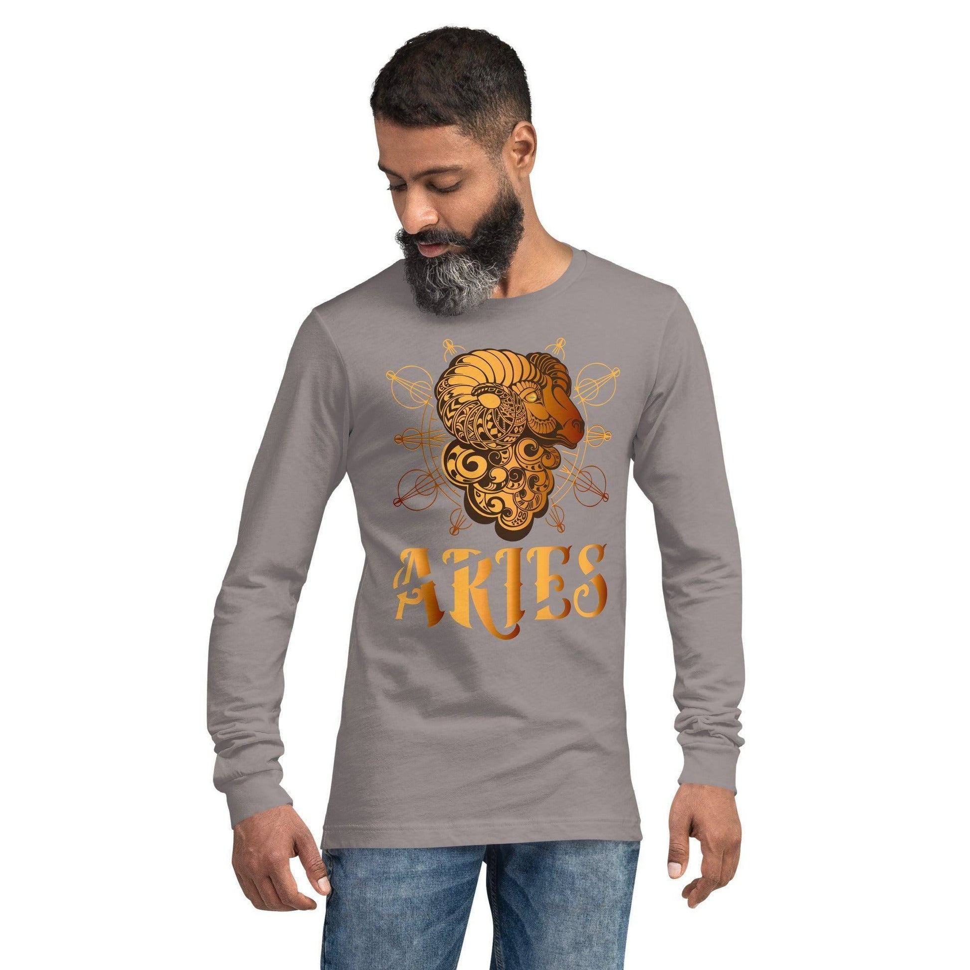sternzeichen-widder-langarmshirt-langarmshirt-jlr-design-68275 - JLR Design