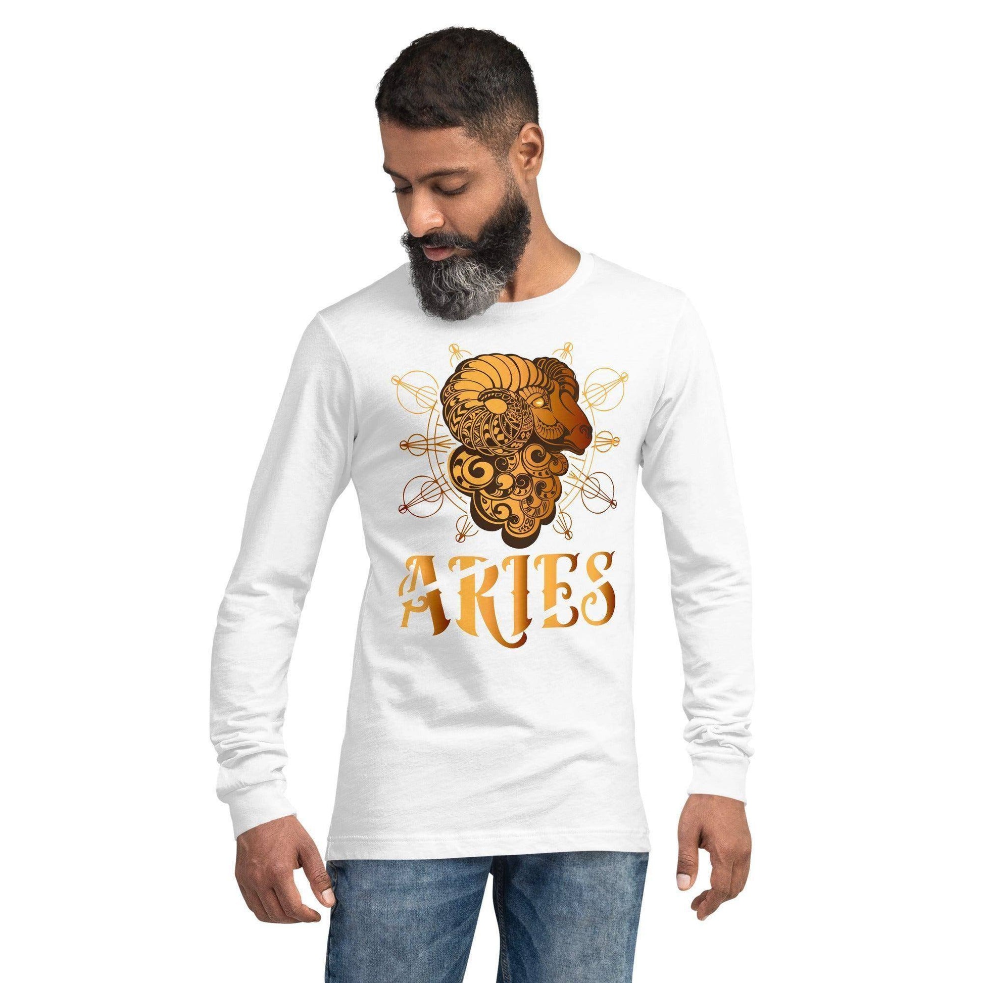 sternzeichen-widder-langarmshirt-langarmshirt-jlr-design-48483 - JLR Design