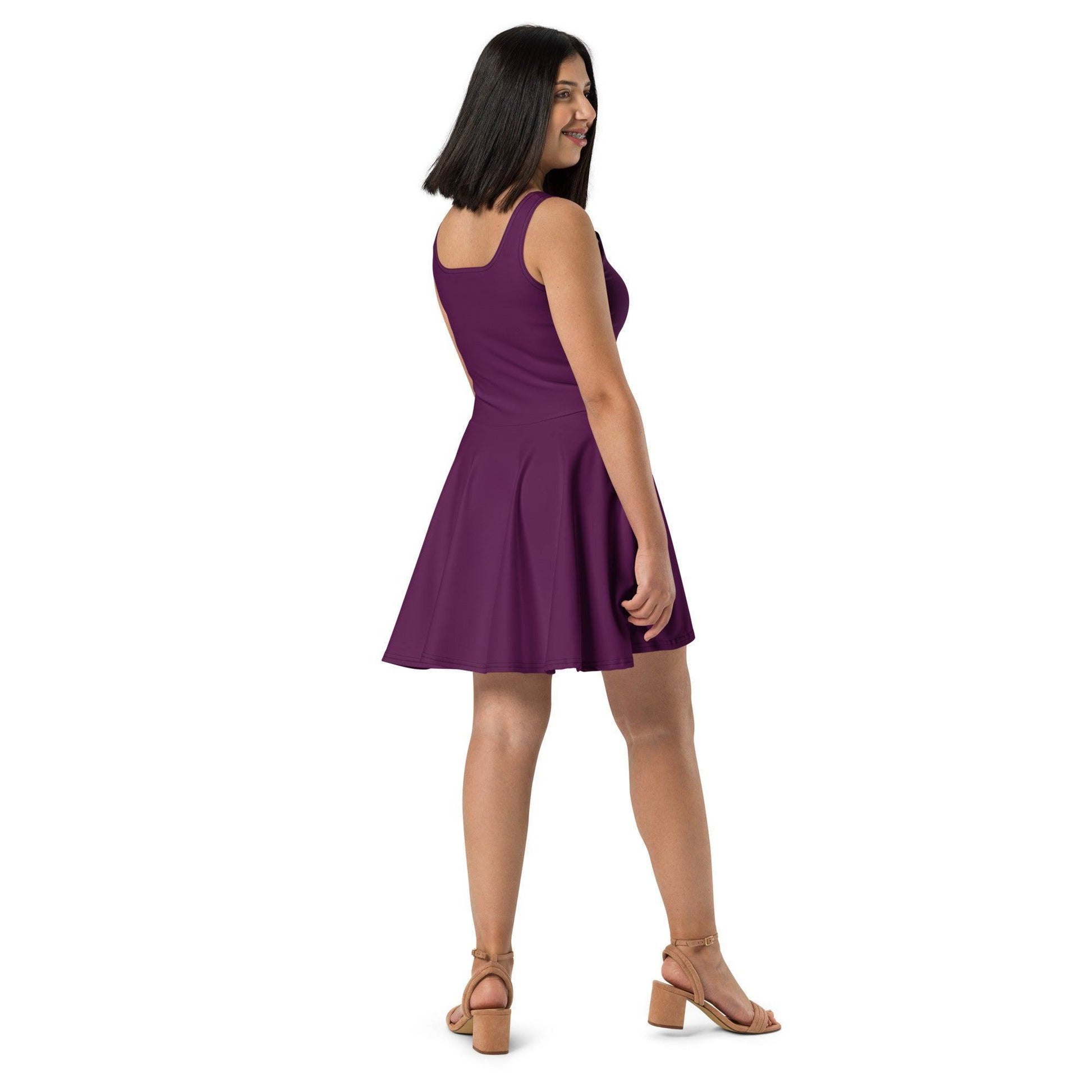 Tyrian Purple Skater Kleid -- Tyrian Purple Skater Kleid - undefined Skater Kleid | JLR Design