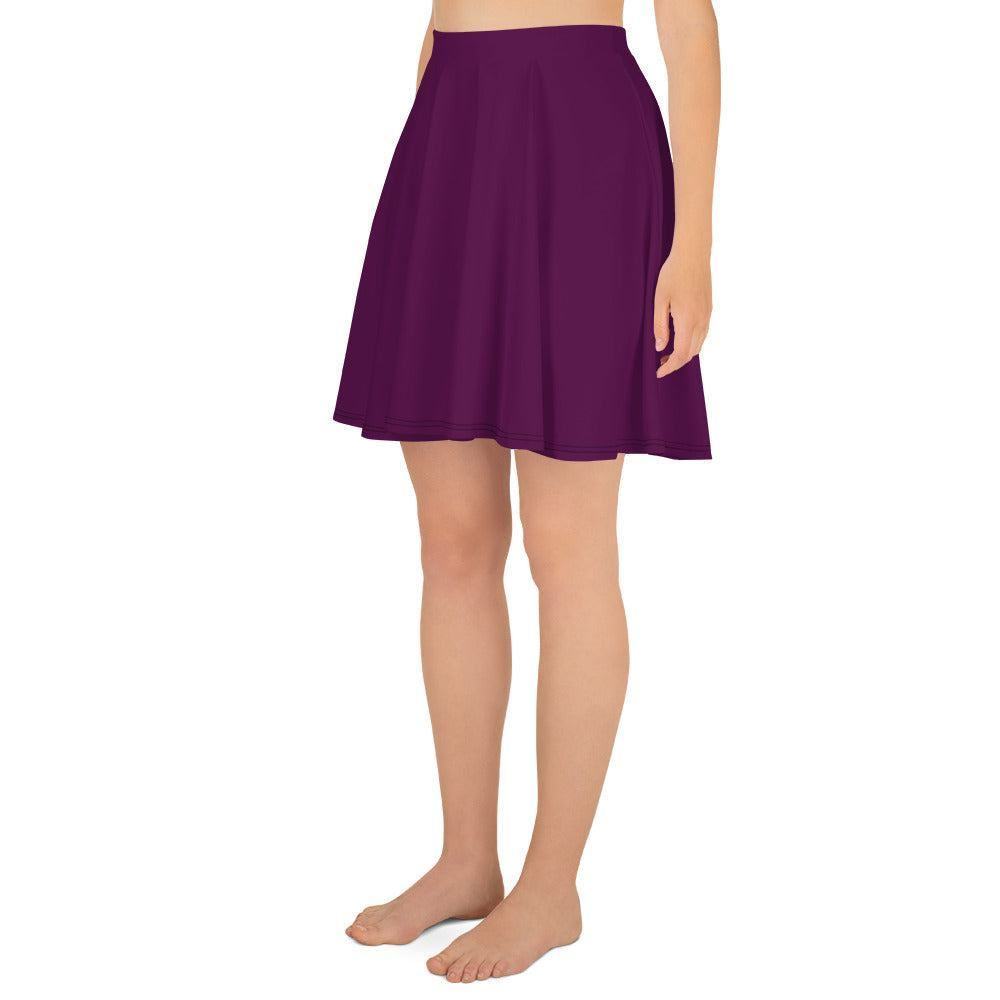 Tyrian Purple Skater Rock Skater Rock 46.99 einfarbig, Elastan, elastisch, lila, Oberschenkel, Overlocknaht, Polyester, purple, Rock, Skater, tyrian, USF50, weich JLR Design