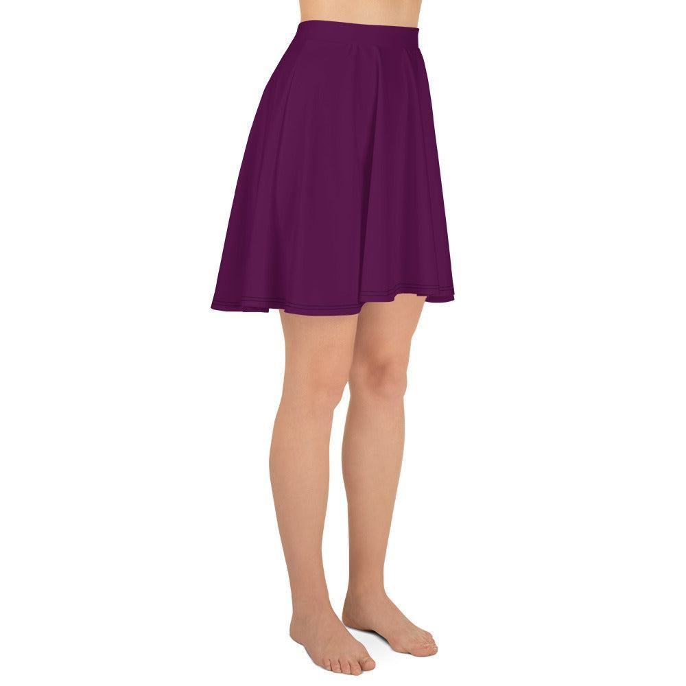 Tyrian Purple Skater Rock Skater Rock 46.99 einfarbig, Elastan, elastisch, lila, Oberschenkel, Overlocknaht, Polyester, purple, Rock, Skater, tyrian, USF50, weich JLR Design