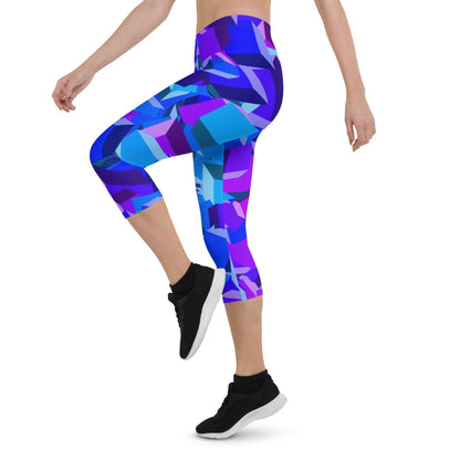 Violet Cube Damen Capri Leggings Capri Leggings 54.99 Alltag, bequem, Capri, cube, Damen, Design, einfarbig, Elastan, enganliegend, entspannen, Leggings, lila, Mikrofasergarn, Mode, modisch, Outdoor, Passform, Polyester, Sport, Stil, Style, USF50, verkürzt, vielseitig, Vier-Wege-Stretch, violet, würfel JLR Design