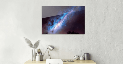 Watch the Stars Metall Poster 60x40cm Metallposter 89.99 Galaxie, Metal, Sterne, Sternennacht, Universum JLR Design