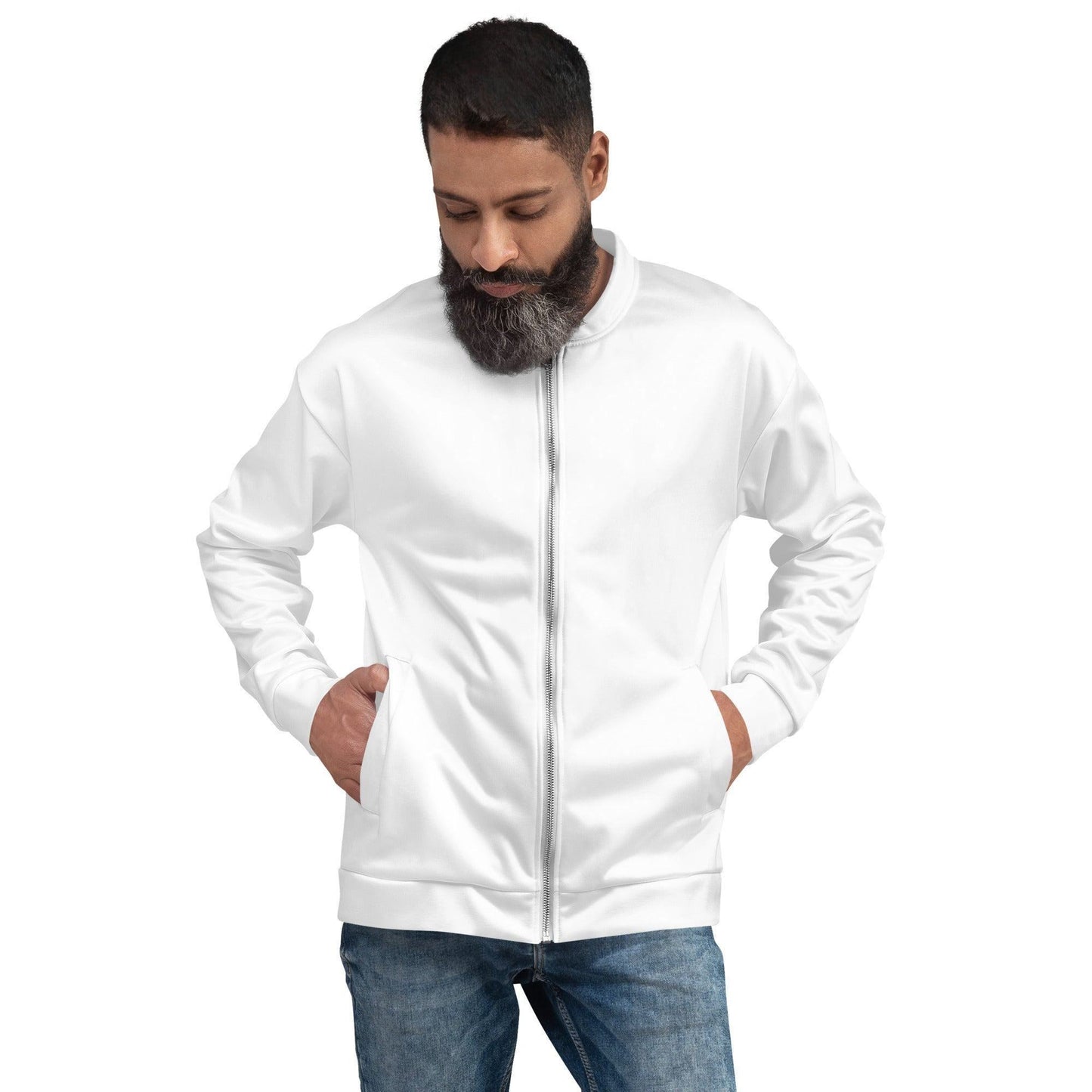 Weisse Bomberjacke Bomberjacke JLR Design