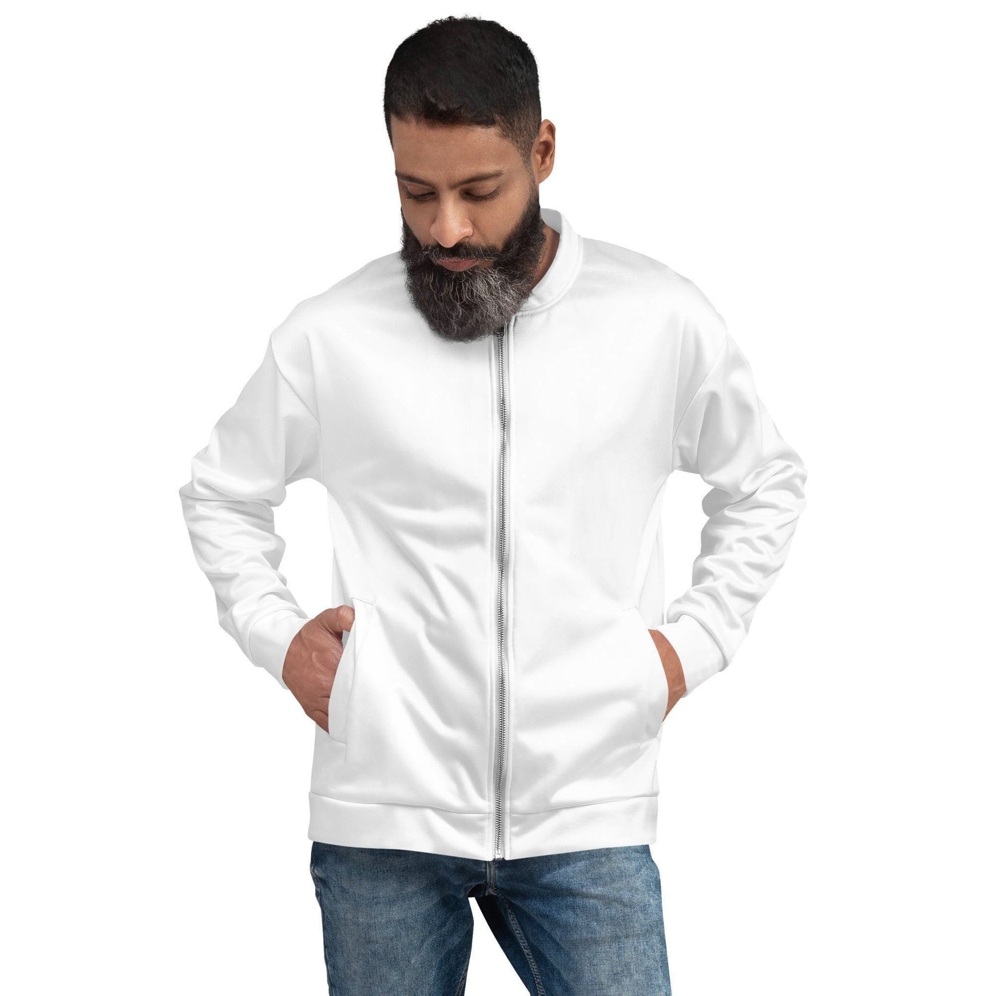 Weisse Bomberjacke Bomberjacke JLR Design