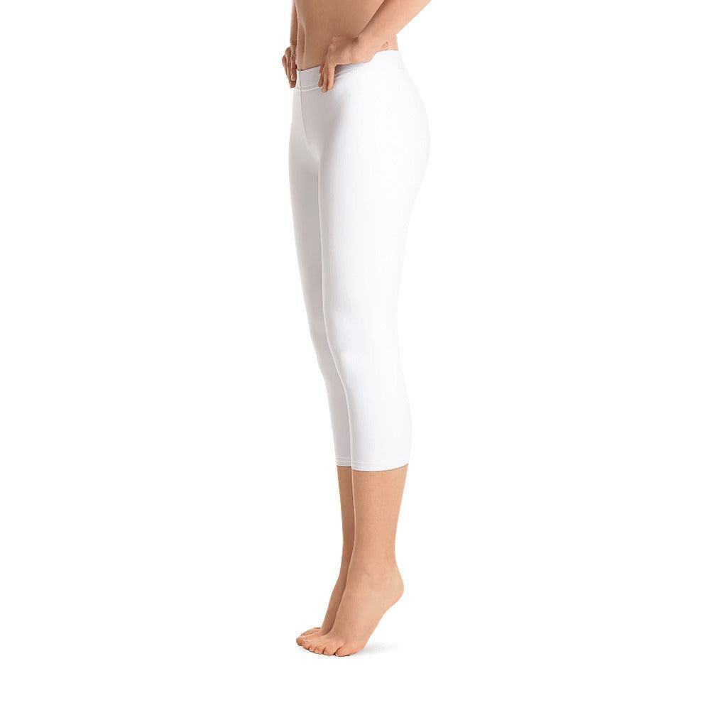 Weiße Damen Capri Leggings Capri Leggings 49.99 Alltag, bequem, Capri, Damen, Design, einfarbig, Elastan, enganliegend, entspannen, Leggings, Mikrofasergarn, Mode, modisch, Outdoor, Passform, Polyester, Sport, Stil, Style, USF50, verkürzt, vielseitig, Vier-Wege-Stretch, weiß, white JLR Design