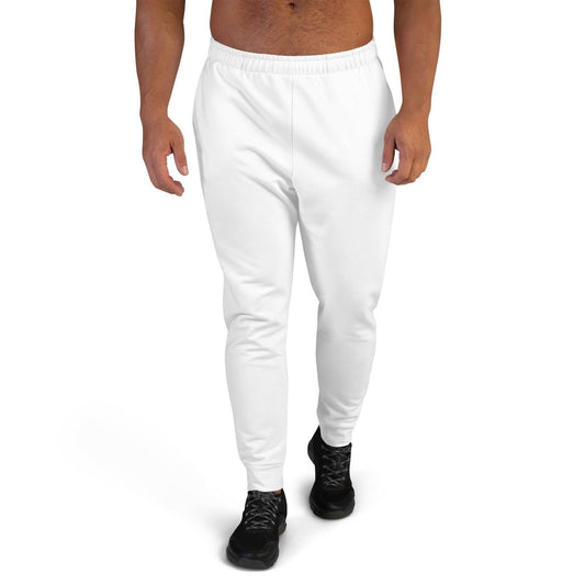 Weiße Herren Jogginghose Jogginghose 59.99 atmungsaktiv, Baumwolle, Bündchen, einfarbig, Elastan, Fitness, Fleece, Gym, Herren, Jogginghose, Kordelzug, Mann, Männer, OEKOTEX100, Passform, Passoform, Polyester, Relaxen, schlanke, Sport, Taschen, Tragekomfort, weiß, white JLR Design