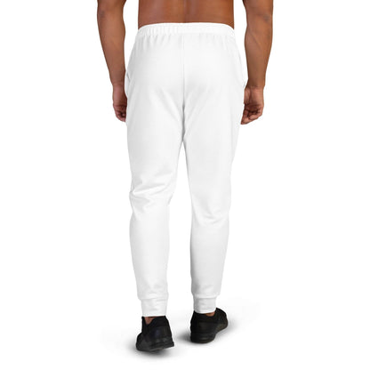 Weiße Herren Jogginghose Jogginghose 59.99 atmungsaktiv, Baumwolle, Bündchen, einfarbig, Elastan, Fitness, Fleece, Gym, Herren, Jogginghose, Kordelzug, Mann, Männer, OEKOTEX100, Passform, Passoform, Polyester, Relaxen, schlanke, Sport, Taschen, Tragekomfort, weiß, white JLR Design