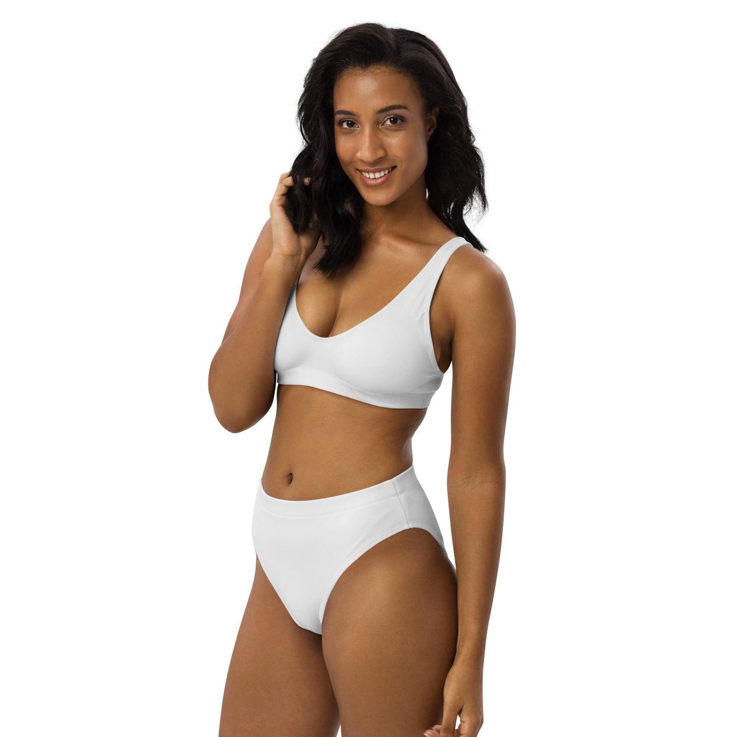 Weißer High Waist Bikini -- Weißer High Waist Bikini - undefined Bikini | JLR Design
