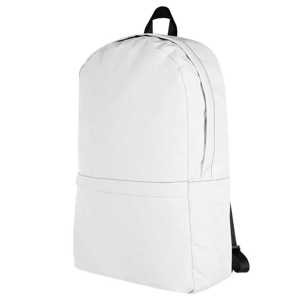 Weisser mittelgroßer Rucksack Rucksack 59.99 15l, 20kg, Backpack, einfarbig, Fach, Freizeit, gepolstert, Innenfutter, Innentasche, Laptop, mittelgroß, Netzstoff, Platz, Polyester, Rucksack, Schule, Schulrucksack, Seidiges, seperates, Tasche, Transport, Vordertasche, wasserabweisend, weiss, Wertsachen JLR Design