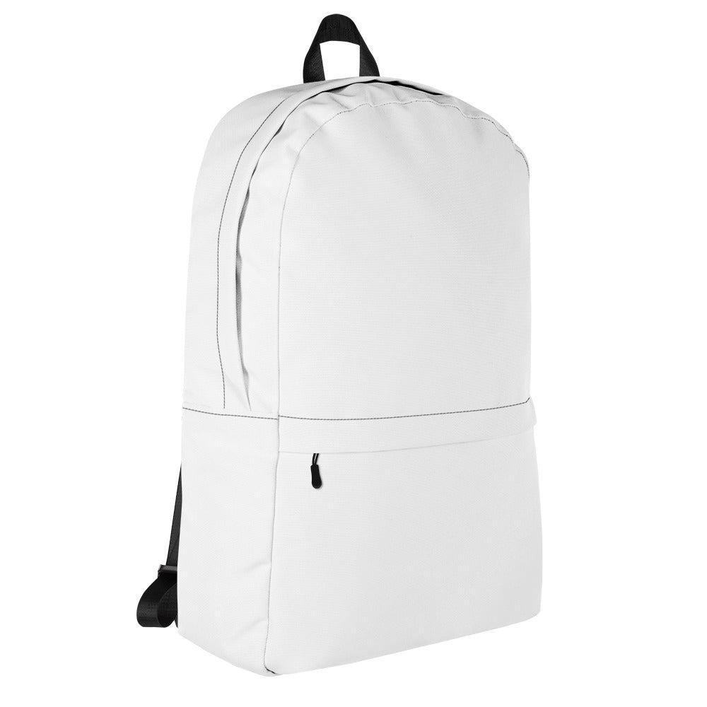 Weisser mittelgroßer Rucksack Rucksack 59.99 15l, 20kg, Backpack, einfarbig, Fach, Freizeit, gepolstert, Innenfutter, Innentasche, Laptop, mittelgroß, Netzstoff, Platz, Polyester, Rucksack, Schule, Schulrucksack, Seidiges, seperates, Tasche, Transport, Vordertasche, wasserabweisend, weiss, Wertsachen JLR Design