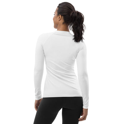 Weißes Damen Rash Guard Rash Guard 54.99 4-Wege, Atmungsaktiv, Badebekleidung, bequem, einfarbig, Elastan, Feminin, Flachnaht, Guard, Hautschutz, Kompression, Langarm, Langarmshirt, Männermode, Outdoor, Polyester, Rash, Sand, Schwimmen, Sonnenschutz, Sportbekleidung, Strandmode, Stretchstoff, Surfen, trocknend, Wassersport, weiß, white, Wind JLR Design