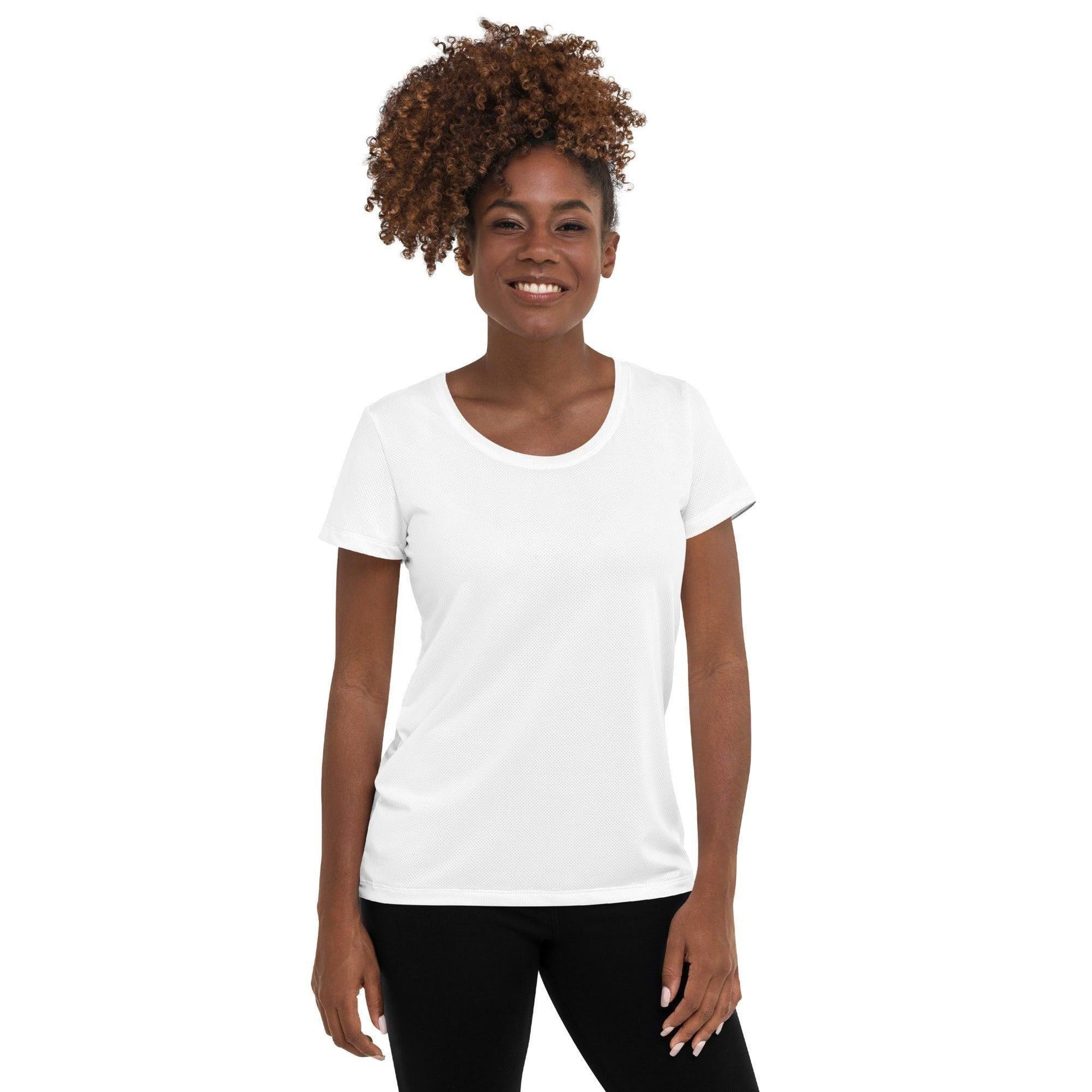 Weißes Sport T-Shirt für Damen -- Weißes Sport T-Shirt für Damen - XS Sport T-Shirt | JLR Design