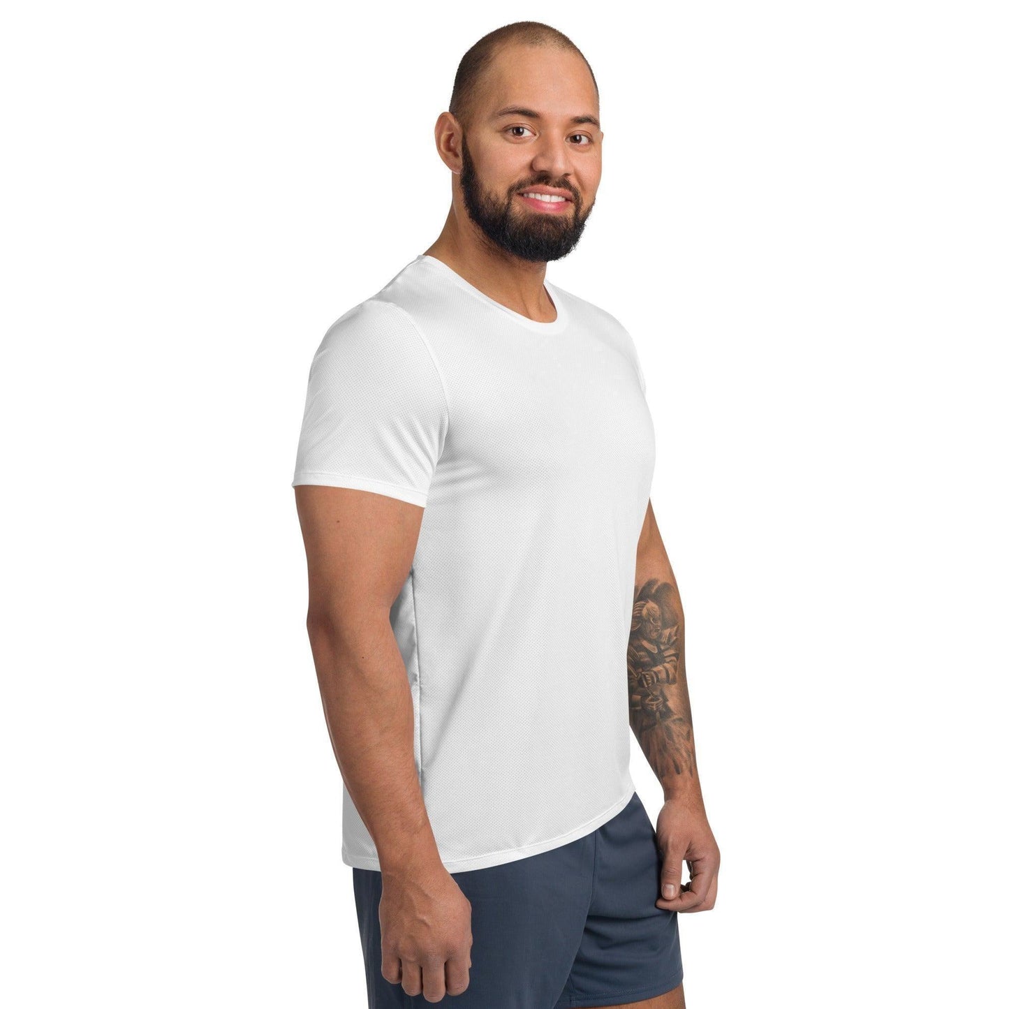 Weißes Sport T-Shirt für Herren -- Weißes Sport T-Shirt für Herren - XS Sport T-Shirt | JLR Design