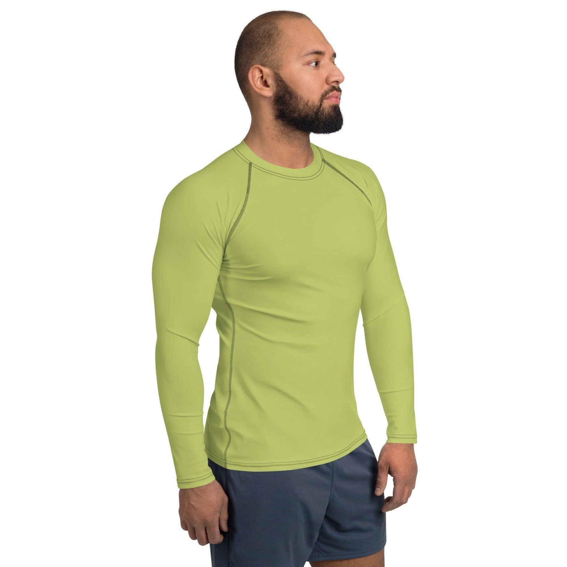 Wild Willow Herren Rash Guard Rash Guard 54.99 4-Wege, Atmungsaktiv, bequem, einfarbig, Elastan, Flachnaht, green, grün, Guard, Hautschutz, hellgrün, Kompression, Langarmshirt, Männermode, Outdoor, Polyester, Rash, Sand, Schwimmen, Sonnenschutz, Sportbekleidung, Strandmode, Stretchstoff, Surfen, trocknend, Wassersport, Wild, Willow, Wind JLR Design