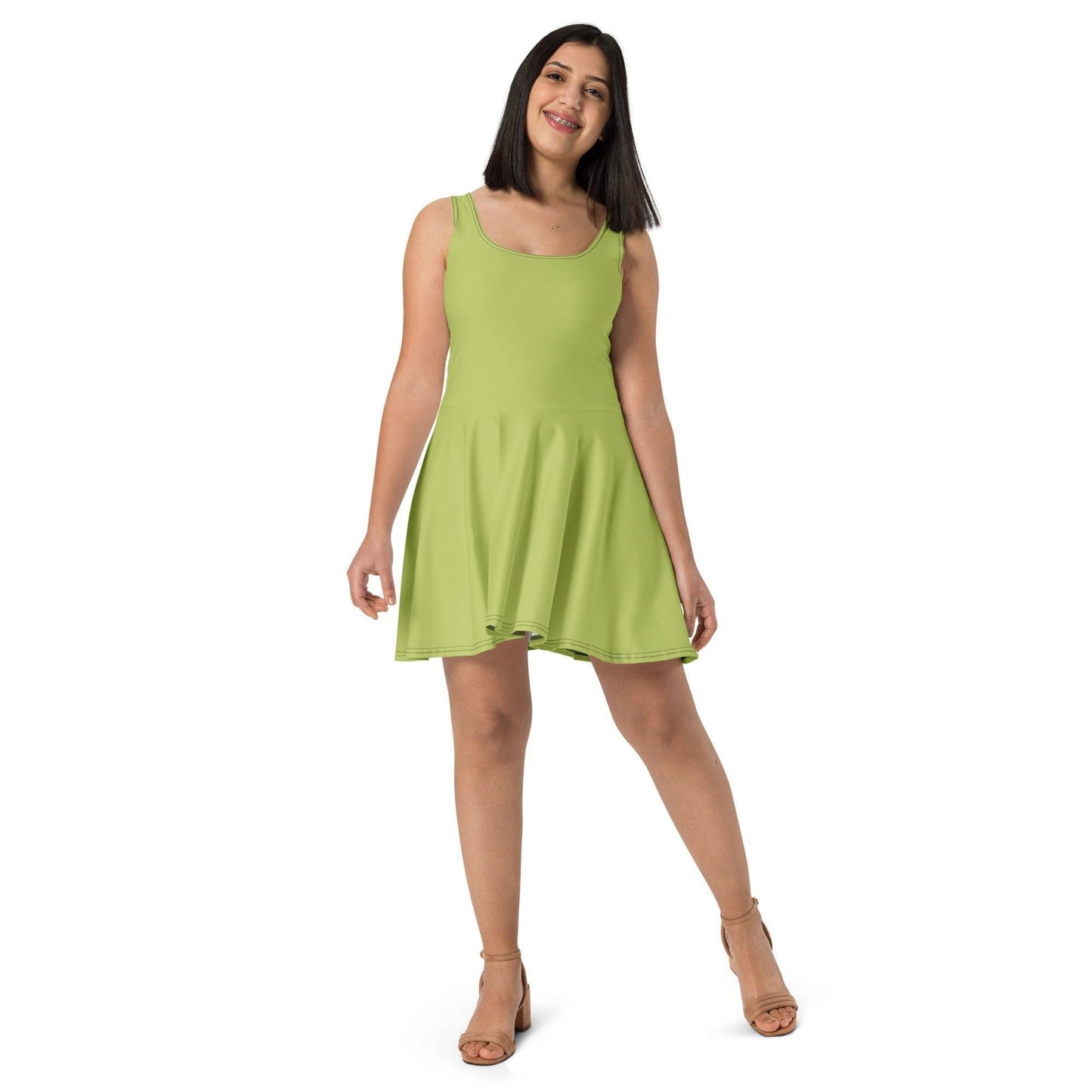 Wild Willow Skater Kleid Skater Kleid 56.99 ausgestellt, ausgestellter, Dame, Damen, einfarbig, Elastan, Frau, Frauen, Freizeit, Glatter, green, grün, Kleid, Mitte, mittellanger, Muster, Nähte, Overlock, Pattern, Polyester, Rock, Saum, schmeichelhaft, Skater, Sport, Stoff, trendy, Weiblich, wild, willow, wühlfühlend, Überdeck JLR Design